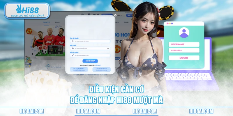 Điều kiện cần có để đăng nhập HI88 mượt mà
